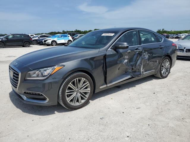 GENESIS G80 BASE 2019 with VIN KMHGN4JE0KU299532 - Photo from auction