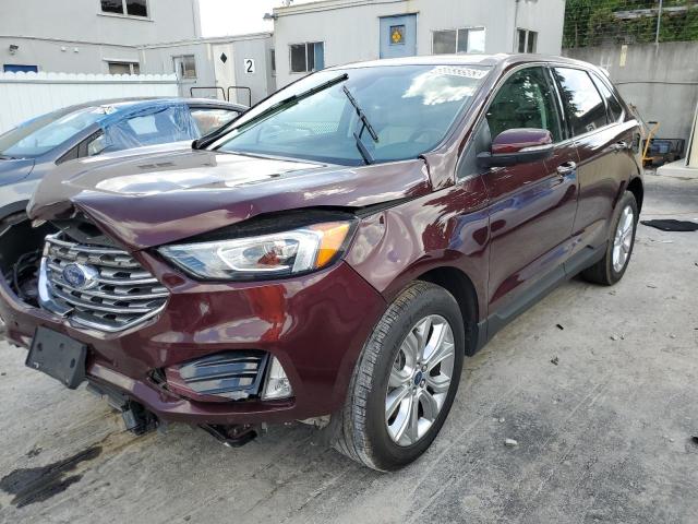 FORD EDGE TITAN 2021 with VIN 2FMPK4K92MBA08726 - Photo from auction