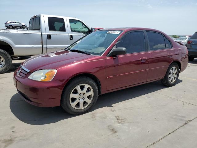 HONDA CIVIC EX 2003 with VIN 2HGES26753H558380 - Photo from auction