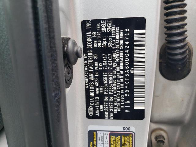 Photo 14 from auction – 2013 KIA SORENTO LX with VIN 5XYKT3A60DG424718