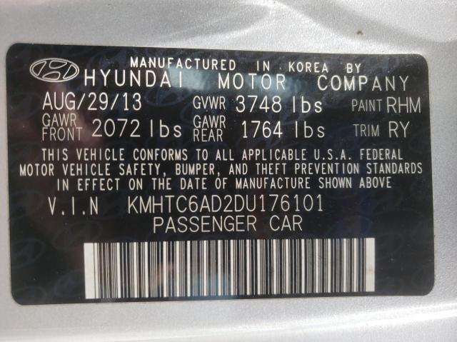 Photo 10 from auction – 2013 HYUNDAI VELOSTER with VIN KMHTC6AD2DU176101
