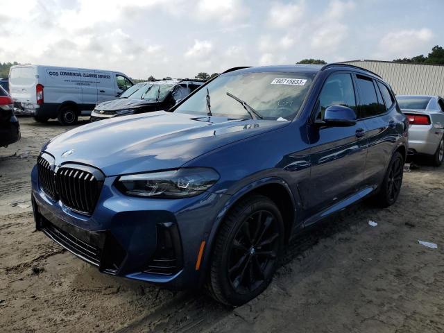 BMW X3 2023 with VIN 5UX53DP02P9N76039 - Photo from auction