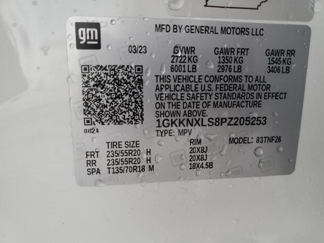 Photo 14 from auction – 2023 GMC ACADIA DEN with VIN 1GKKNXLS8PZ205253