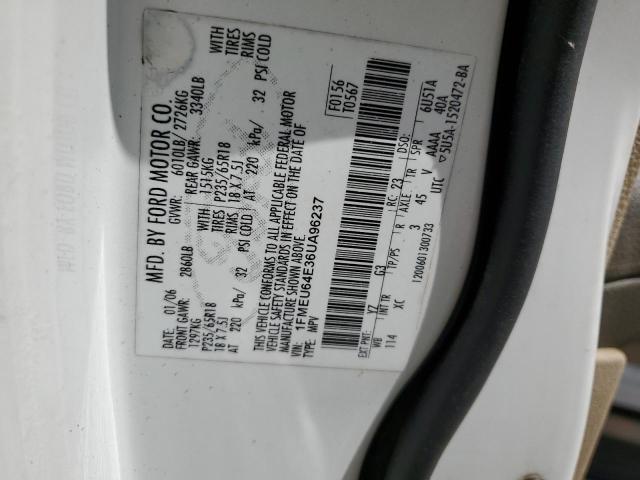 Photo 14 from auction – 2006 FORD EXPLORER E with VIN 1FMEU64E36UA96237