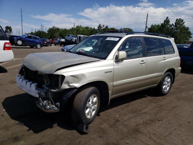 TOYOTA HIGHLANDER 2002 with VIN JTEHF21A020090804 - Photo from auction