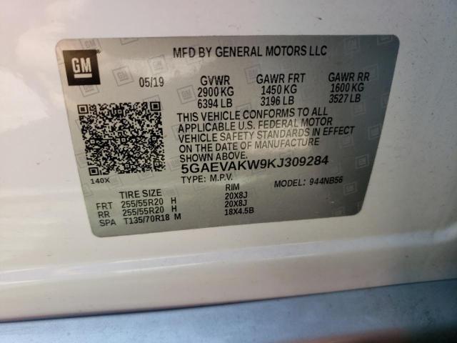 Photo 14 from auction – 2019 BUICK ENCLAVE ES with VIN 5GAEVAKW9KJ309284