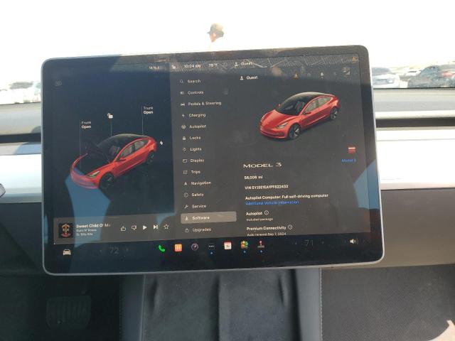 Photo 9 from auction – 2023 TESLA MODEL 3 with VIN 5YJ3E1EA1PF622432