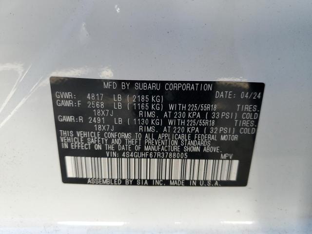 Photo 14 from auction – 2024 SUBARU CROSSTREK with VIN 4S4GUHF67R3788005