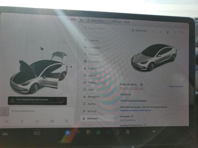 Photo 9 from auction – 2020 TESLA MODEL 3 with VIN 5YJ3E1EC3LF586903