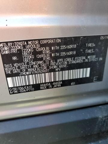 Photo 14 from auction – 2019 TOYOTA RAV4 LIMIT with VIN JTMDWRFV7KD509697