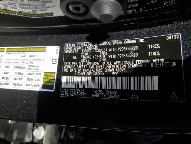 Photo 14 from auction – 2022 LEXUS RX 450H with VIN 2T2HGMDA6NC093835