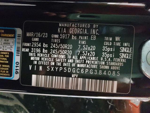 Photo 14 from auction – 2023 KIA TELLURIDE with VIN 5XYP5DGC6PG384085