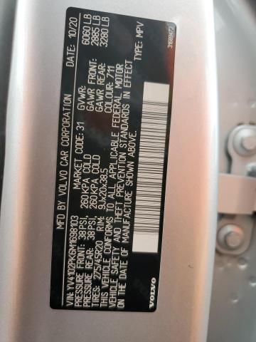 Photo 14 from auction – 2021 VOLVO XC90 T5 MO with VIN YV4102PK6M1698103