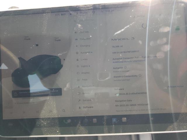 Photo 9 from auction – 2022 TESLA MODEL 3 with VIN 5YJ3E1EA7NF286637