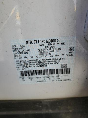 Photo 14 from auction – 2023 FORD EXPLORER X with VIN 1FMSK8DH3PGB19157