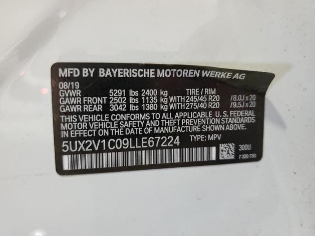 Photo 14 from auction – 2020 BMW X4 XDRIVE3 with VIN 5UX2V1C09LLE67224
