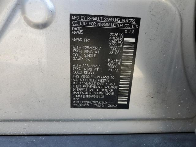 Photo 14 from auction – 2017 NISSAN ROGUE S with VIN KNMAT2MT9HP518445