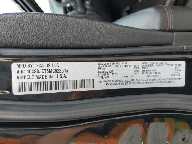 Photo 14 from auction – 2021 DODGE DURANGO R/ with VIN 1C4SDJCT8MC522615