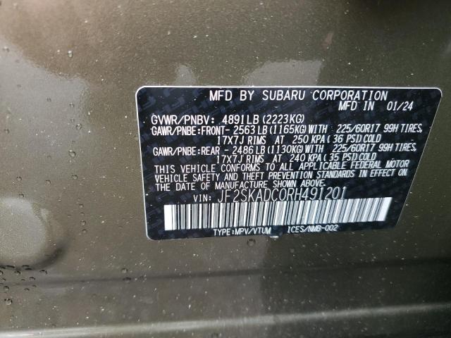 Photo 14 from auction – 2024 SUBARU FORESTER P with VIN JF2SKADC0RH491201