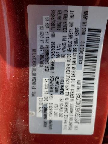 Photo 14 from auction – 2013 MAZDA CX-9 TOURI with VIN JM3TB3CA5D0407046