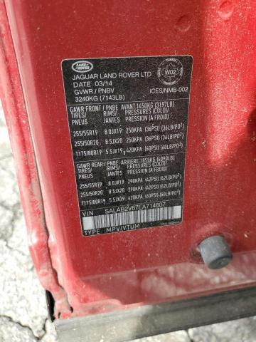 Photo 14 from auction – 2014 LAND ROVER LR4 with VIN SALAB2V67EA714807