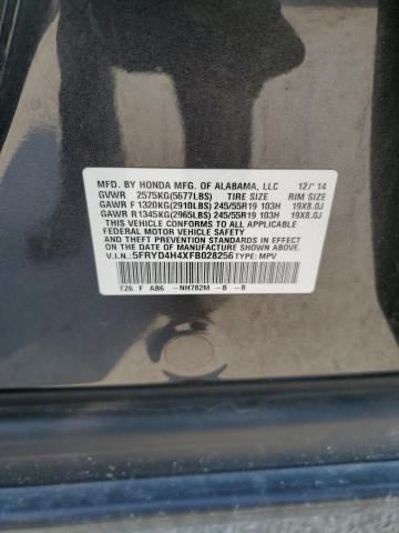 Photo 14 from auction – 2015 ACURA MDX TECHNO with VIN 5FRYD4H4XFB028256