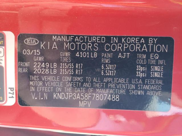 Снимка 14 от търг – 2015 KIA SOUL + с VIN KNDJP3A58F7807488