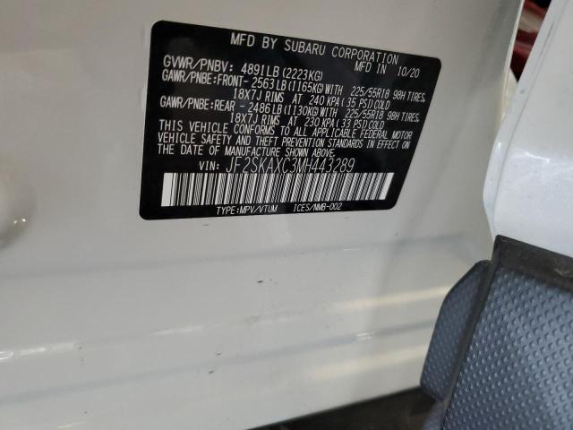 Photo 14 from auction – 2021 SUBARU FORESTER T with VIN JF2SKAXC3MH443289
