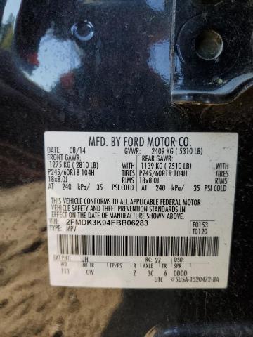 Photo 14 from auction – 2014 FORD EDGE LIMIT with VIN 2FMDK3K94EBB06283
