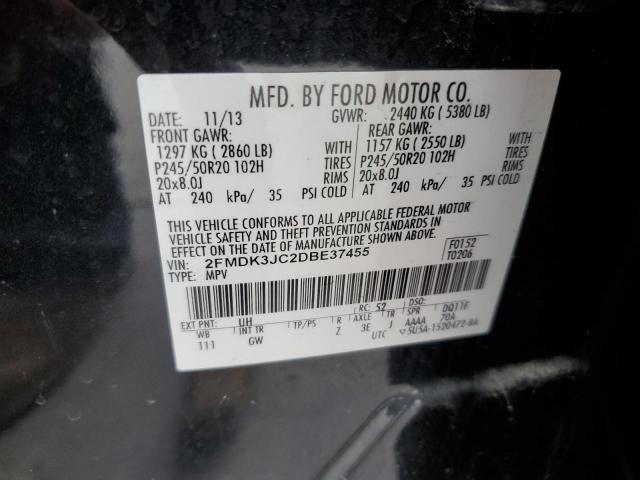 Photo 14 from auction – 2013 FORD EDGE SEL with VIN 2FMDK3JC2DBE37455