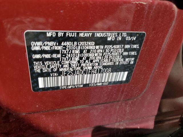 Photo 14 from auction – 2015 SUBARU FORESTER 2 with VIN JF2SJADC1FH417008