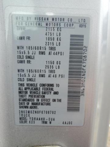 Photo 14 from auction – 2015 CHEVROLET CITY EXPRE with VIN 3N63M0ZN0FK708702