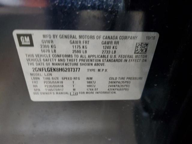 Photo 14 from auction – 2017 CHEVROLET EQUINOX PR with VIN 2GNFLGEK8H6207377