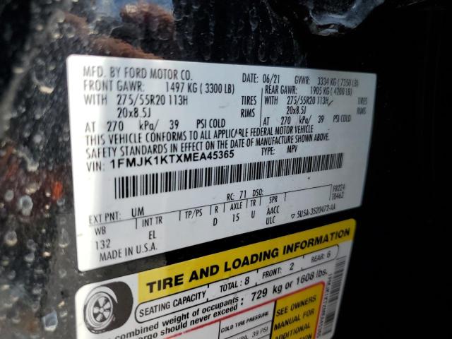 Photo 14 from auction – 2021 FORD EXPEDITION with VIN 1FMJK1KTXMEA45365