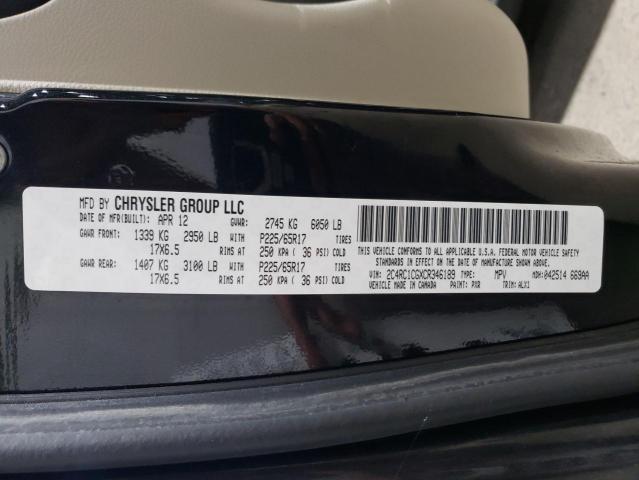Photo 14 from auction – 2012 CHRYSLER TOWN & COU with VIN 2C4RC1CGXCR346189