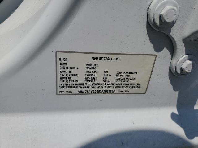 Photo 14 from auction – 2023 TESLA MODEL Y with VIN 7SAYGDEE2PA059556