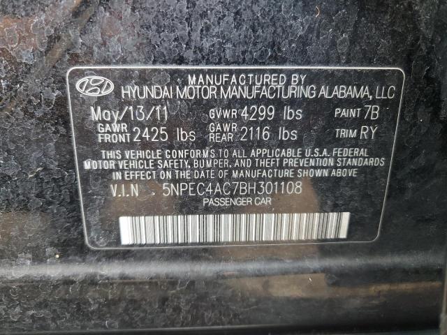 Photo 14 from auction – 2011 HYUNDAI SONATA SE with VIN 5NPEC4AC7BH301108