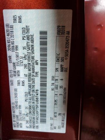 Photo 14 from auction – 2015 FORD ESCAPE S with VIN 1FMCU0F75FUB87478