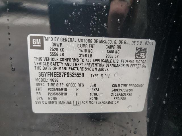 Photo 14 from auction – 2015 CADILLAC SRX LUXURY with VIN 3GYFNEE37FS525550
