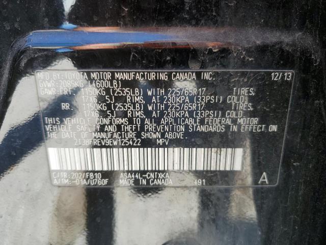 Photo 14 from auction – 2014 TOYOTA RAV4 LE with VIN 2T3BFREV9EW125422