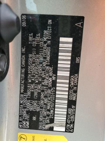 Photo 14 from auction – 2007 LEXUS RX 350 with VIN 2T2HK31U77C031175