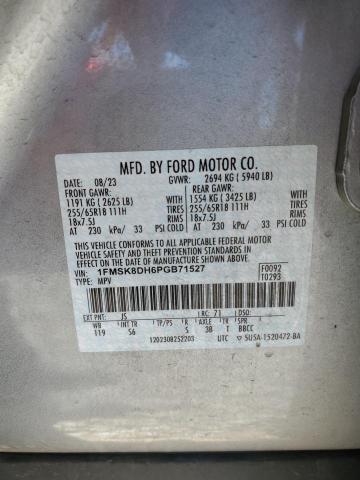 Photo 14 from auction – 2023 FORD EXPLORER X with VIN 1FMSK8DH6PGB71527