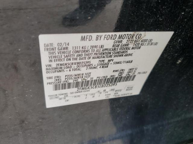 Photo 14 from auction – 2014 FORD FLEX SEL with VIN 2FMGK5C85EBD25395