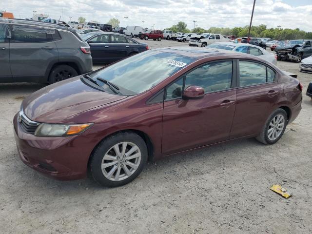 HONDA CIVIC EX 2012 with VIN 19XFB2F87CE065775 - Photo from auction