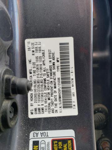 Photo 14 from auction – 2015 HONDA CR-V LX with VIN 5J6RM4H36FL125586