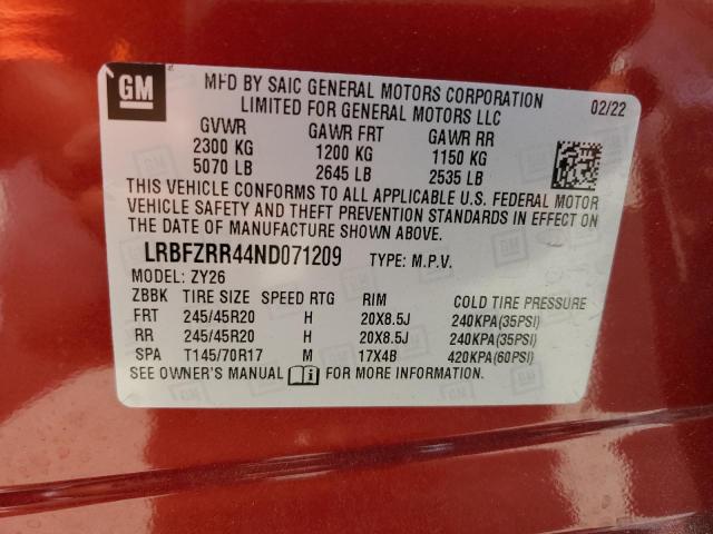Photo 14 from auction – 2022 BUICK ENVISION A with VIN LRBFZRR44ND071209