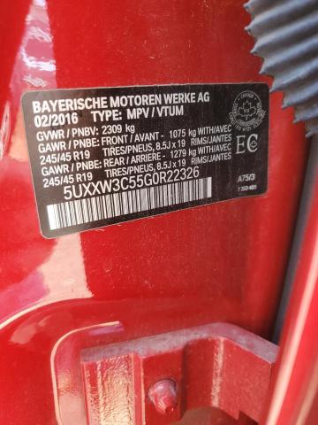 Photo 14 from auction – 2016 BMW X4 XDRIVE2 with VIN 5UXXW3C55G0R22326