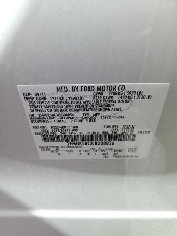 Photo 14 from auction – 2012 FORD FLEX SE with VIN 2FMGK5BC3CBD08856