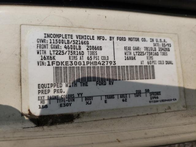 Photo 10 from auction – 1993 FORD E-350 with VIN 1FDKE30G1PHB42793