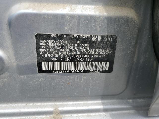 Photo 14 from auction – 2014 SUBARU IMPREZA SP with VIN JF1GPAL62E8219685